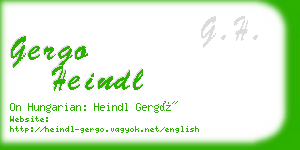 gergo heindl business card